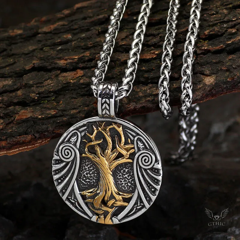 Viking Waves Tree Of Life Stainless Steel Pendant sold by GTHIC