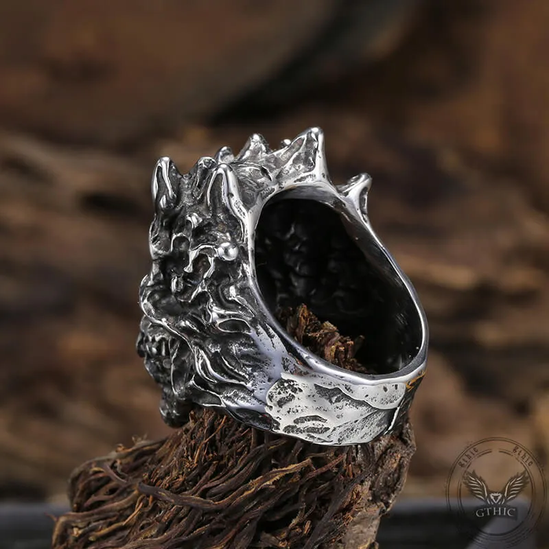 Devil Skull Head Stainless Steel Ring sold by GTHIC product image thumbnail 4