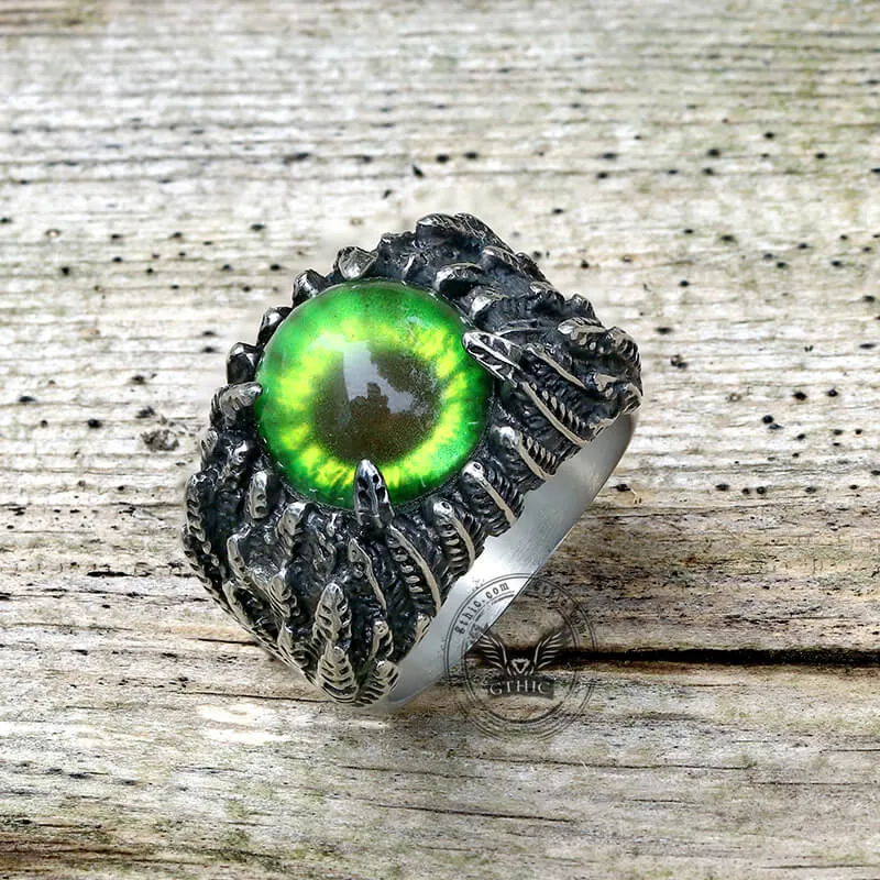 Feather Eye Stainless Steel Ring sold by GTHIC product image thumbnail 5