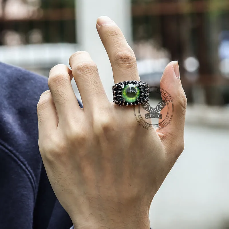 Feather Eye Stainless Steel Ring sold by GTHIC product image thumbnail 2