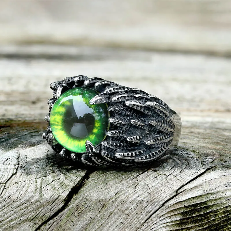 Feather Eye Stainless Steel Ring sold by GTHIC product image thumbnail 4