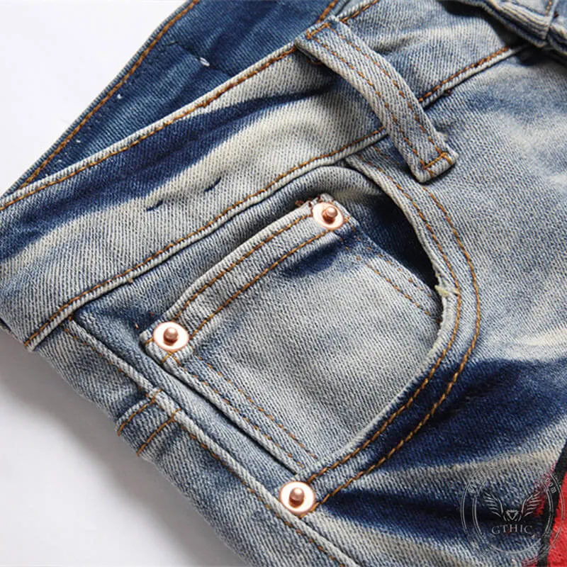 Stylish Flame Cotton Skull Pants sold by GTHIC product image thumbnail 4