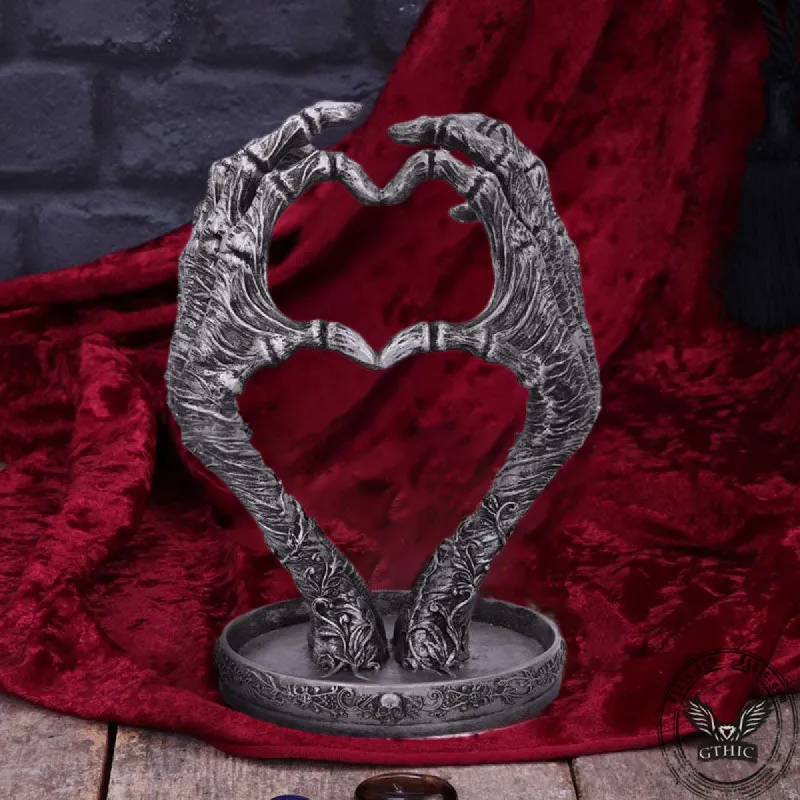 Gothic Love Heart Hands Jewelry Holder sold by GTHIC