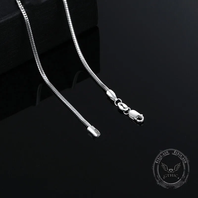 Snake Bone Sterling Silver Chain Necklace sold by GTHIC product image thumbnail 3