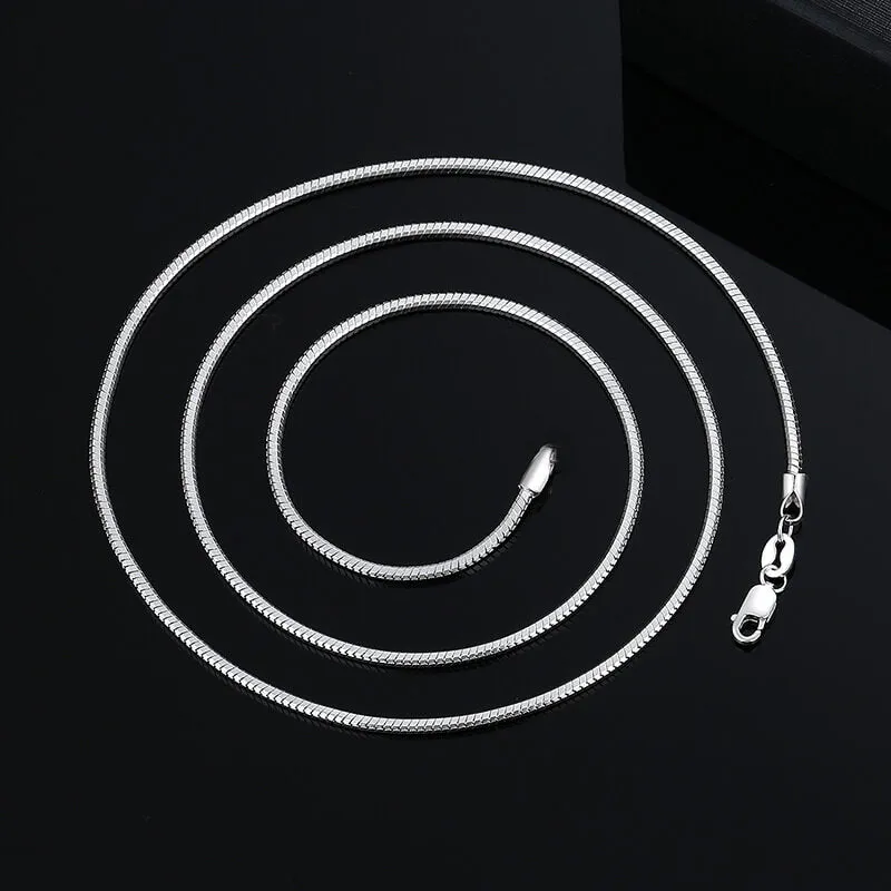 Snake Bone Sterling Silver Chain Necklace sold by GTHIC