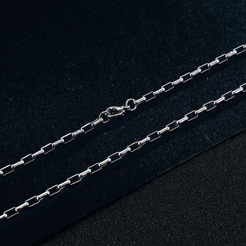 Simple Stainless Steel Box Chain sold by GTHIC