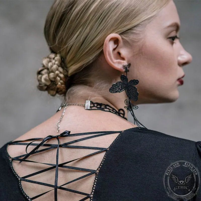 Black Rose Lace Gothic Choker sold by GTHIC product image thumbnail 3