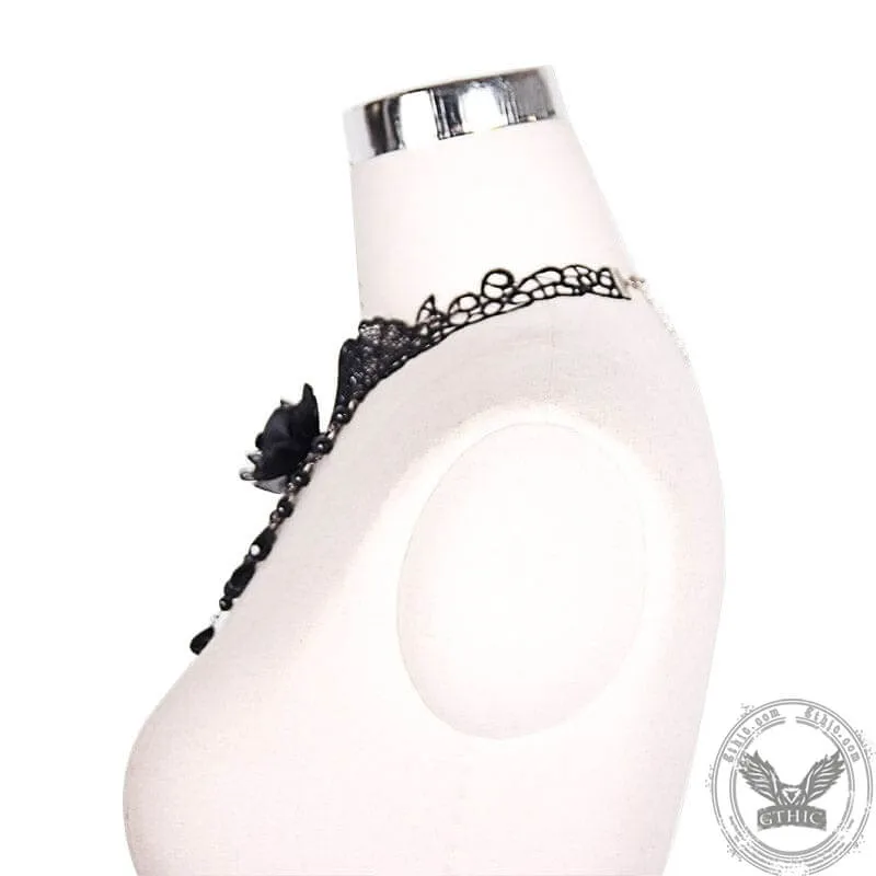 Black Rose Lace Gothic Choker sold by GTHIC product image thumbnail 4