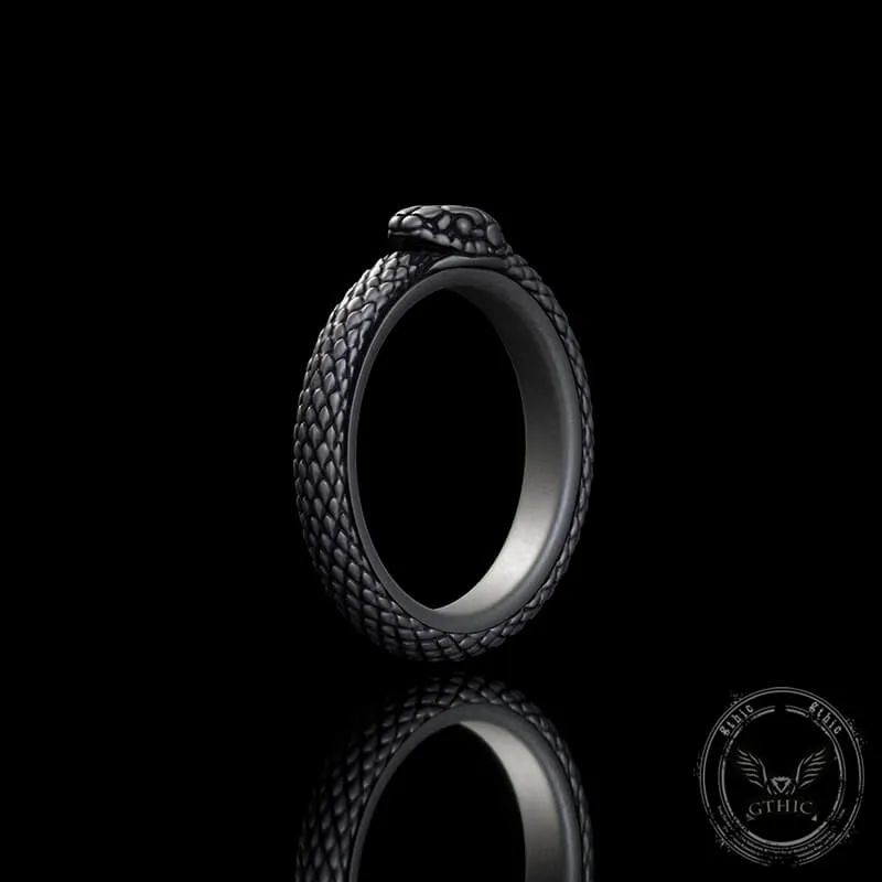 Vintage Ouroboros Sterling Silver Spinner Ring sold by GTHIC product image thumbnail 2