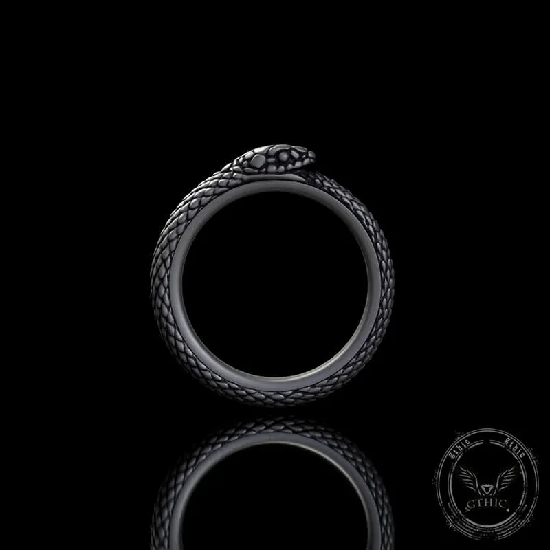 Vintage Ouroboros Sterling Silver Spinner Ring sold by GTHIC product image thumbnail 5