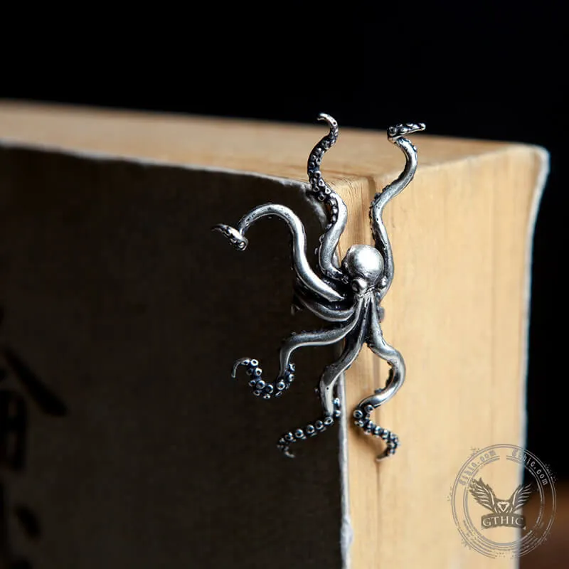Exaggerated Octopus Sterling Silver Ear Cuffs sold by GTHIC product image thumbnail 4