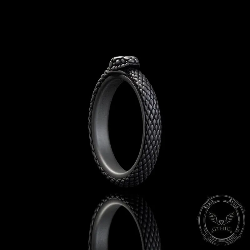 Vintage Ouroboros Sterling Silver Spinner Ring sold by GTHIC product image thumbnail 3