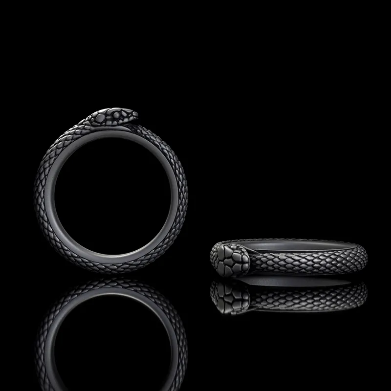 Vintage Ouroboros Sterling Silver Spinner Ring sold by GTHIC