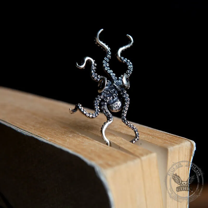 Exaggerated Octopus Sterling Silver Ear Cuffs sold by GTHIC product image thumbnail 3