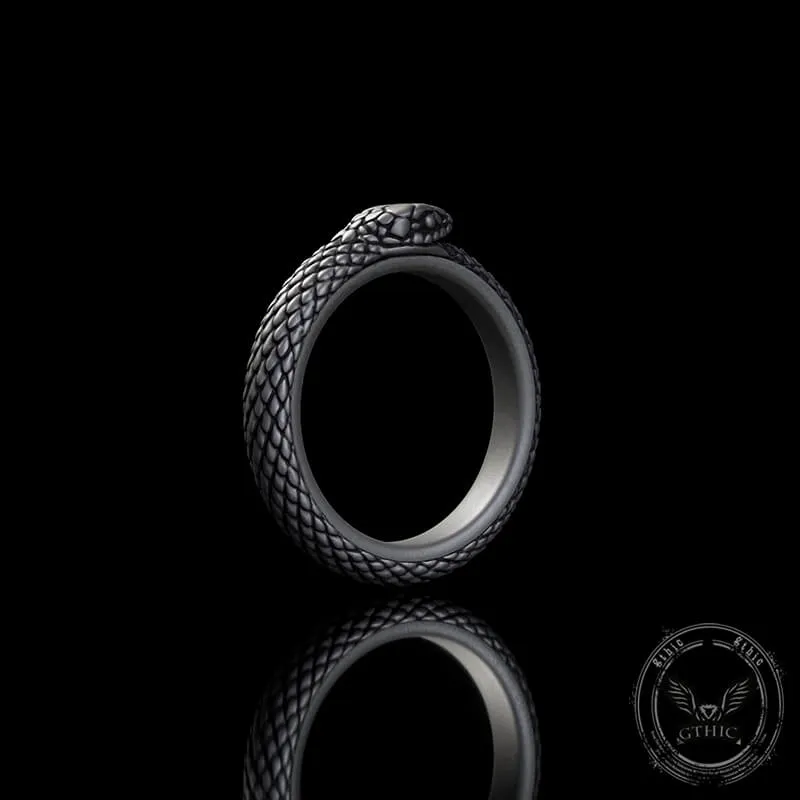 Vintage Ouroboros Sterling Silver Spinner Ring sold by GTHIC product image thumbnail 4
