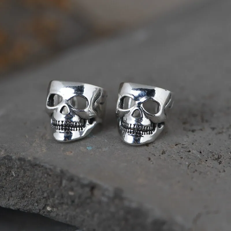 Punk Skull Sterling Silver Ear Cuffs sold by GTHIC