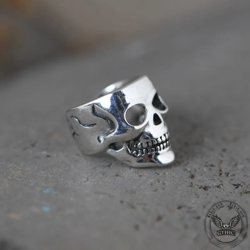 Punk Skull Sterling Silver Ear Cuffs sold by GTHIC product image thumbnail 4