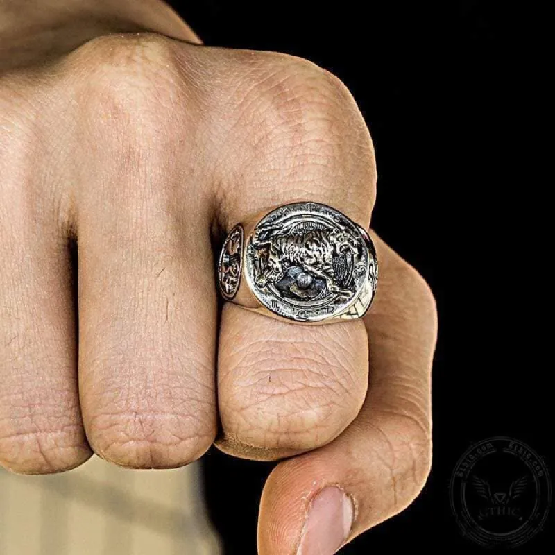 Chinese Four Symbols Sterling Silver Ring sold by GTHIC