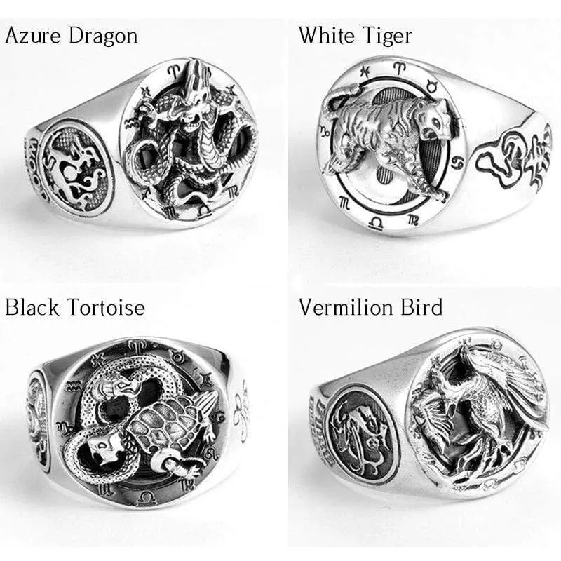 Chinese Four Symbols Sterling Silver Ring sold by GTHIC product image thumbnail 2