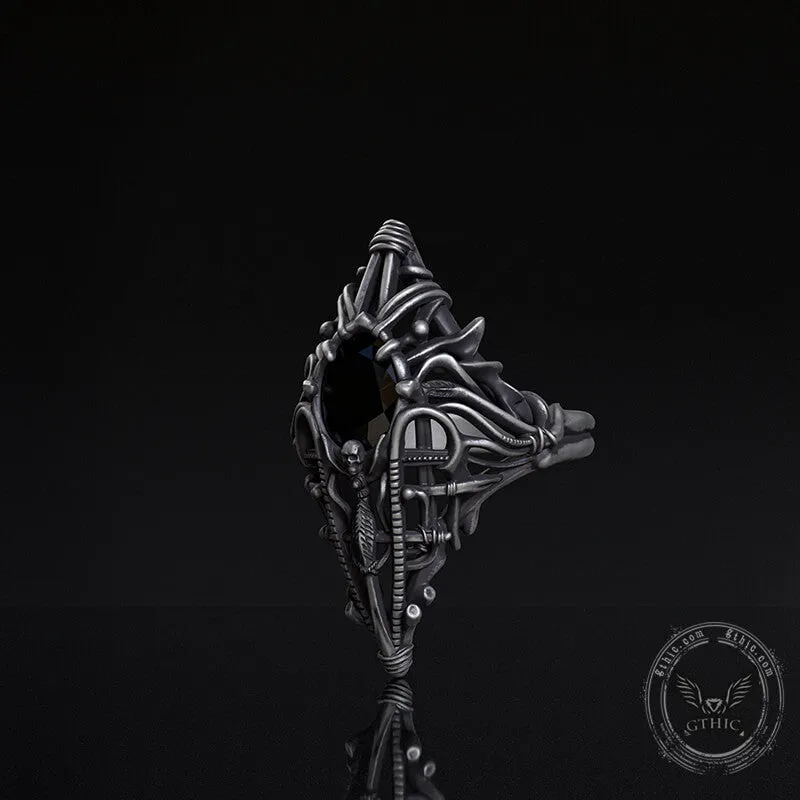 Gothic Skeleton Treasure Sterling Silver Ring sold by GTHIC product image thumbnail 4