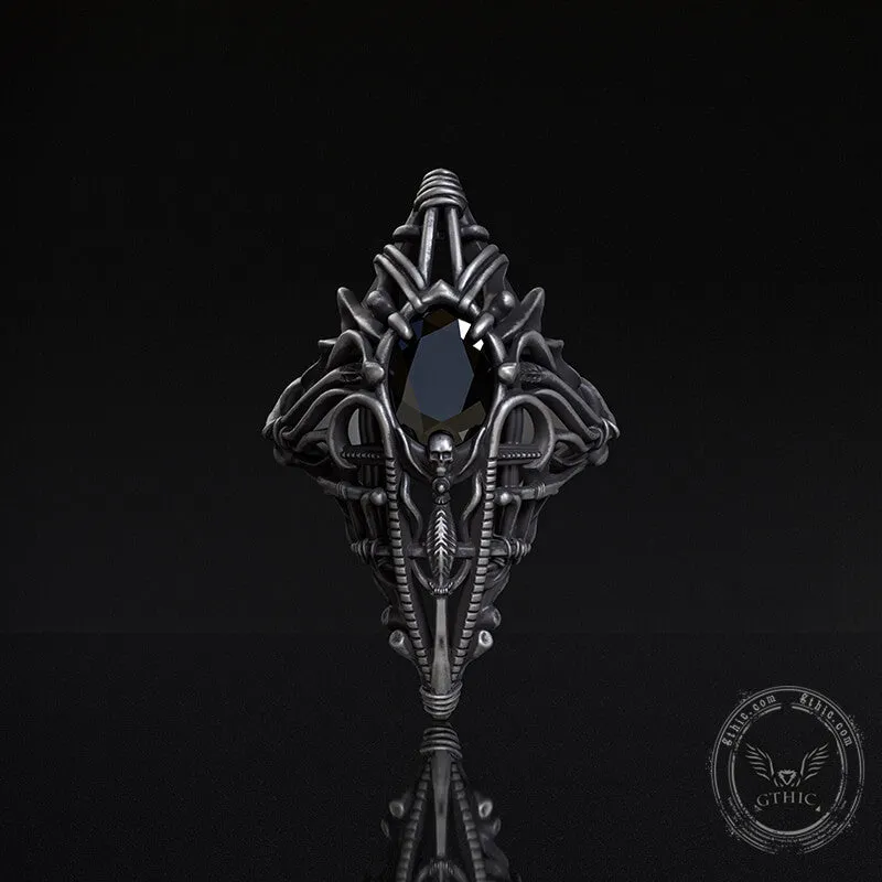 Gothic Skeleton Treasure Sterling Silver Ring sold by GTHIC product image thumbnail 2