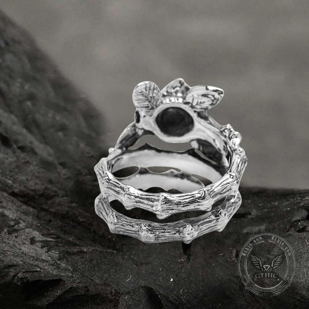 Gothic Rose Sterling Silver Ring sold by GTHIC product image thumbnail 4