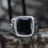 Viking Celtic Knots Stainless Steel Square Ring sold by GTHIC