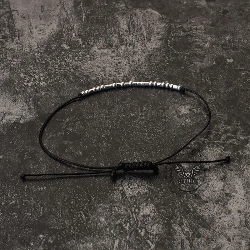 Fuck Off Morse Code Sterling Silver Bracelet sold by GTHIC product image thumbnail 5