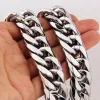 Heavy Polished Cuban Link Chain Stainless Steel Men's Necklace sold by GTHIC
