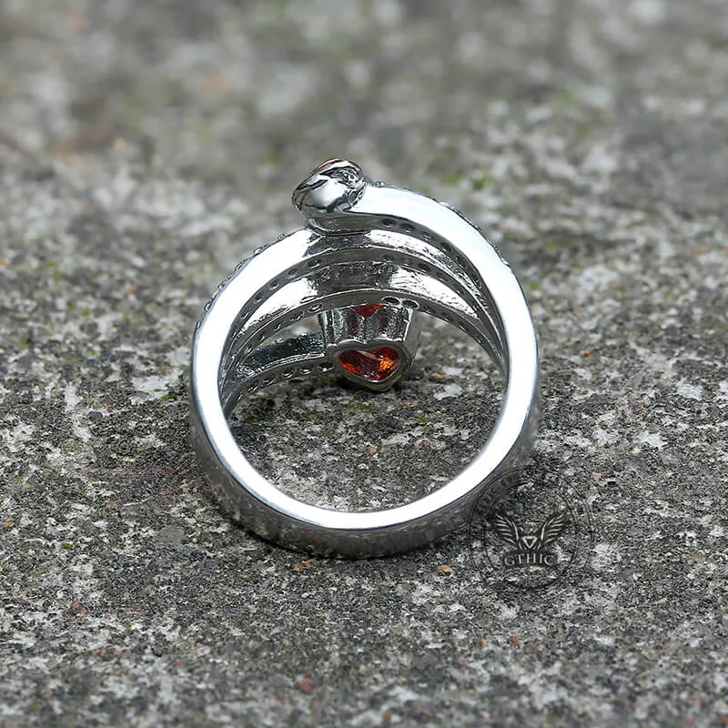 Diamond Skull Rose Brass Engagement Ring sold by GTHIC product image thumbnail 5