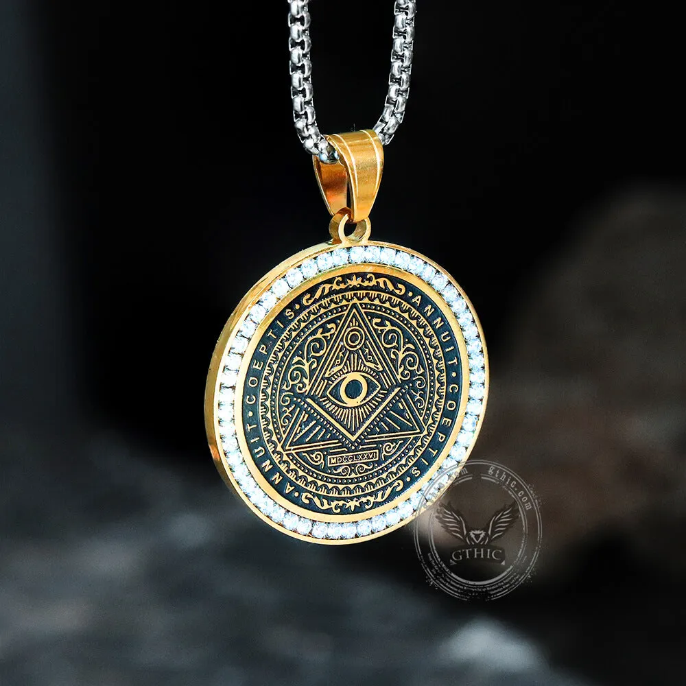 Freemason All-seeing Eye Stainless Steel Pendant sold by GTHIC product image thumbnail 4