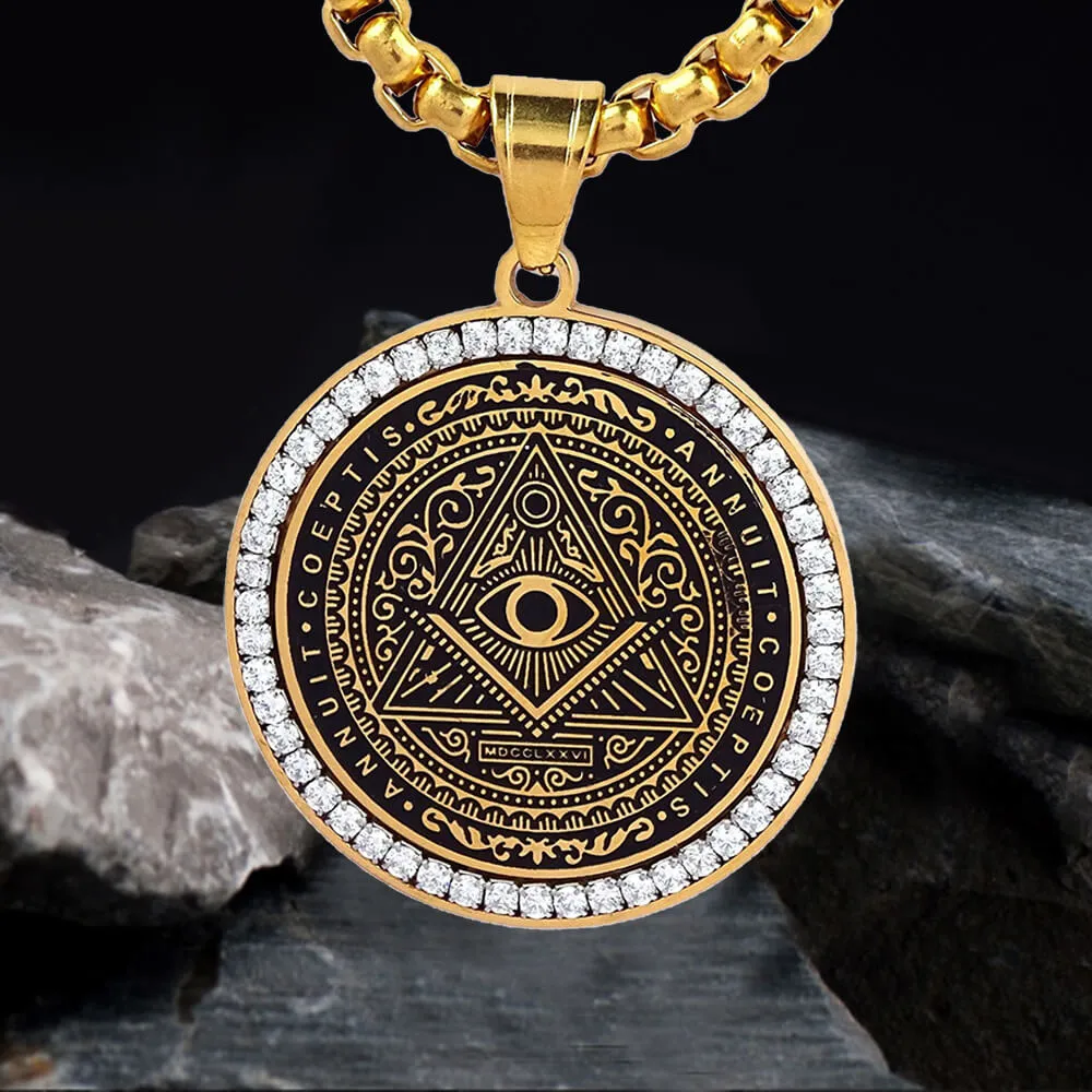 Freemason All-seeing Eye Stainless Steel Pendant sold by GTHIC product image thumbnail 5