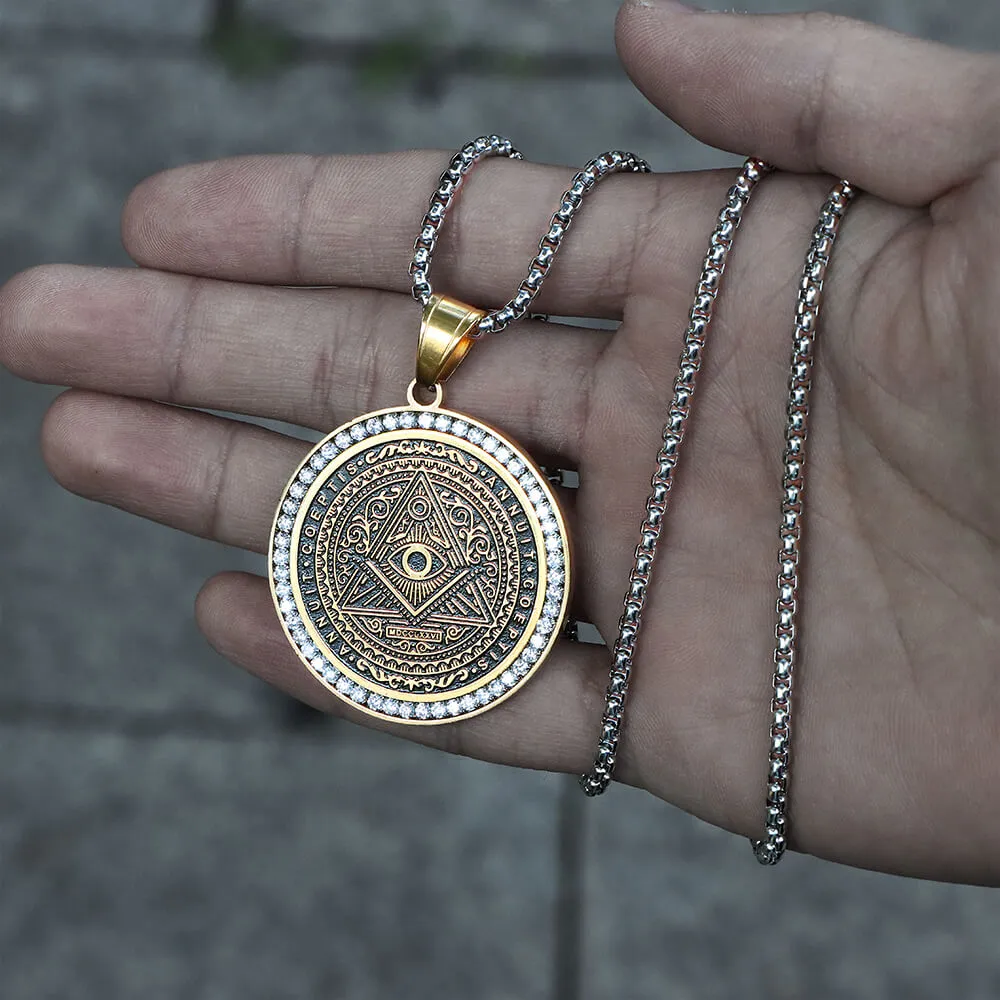 Freemason All-seeing Eye Stainless Steel Pendant sold by GTHIC product image thumbnail 3