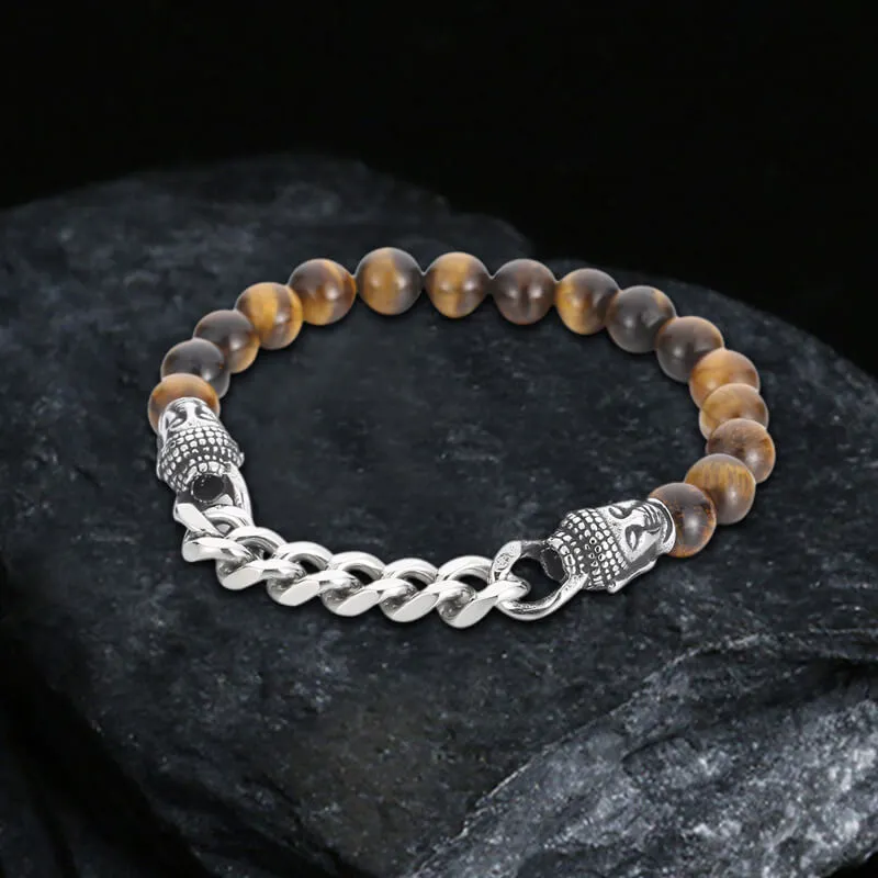 Buddha Statue Stainless Steel Bead Bracelet sold by GTHIC product image thumbnail 5
