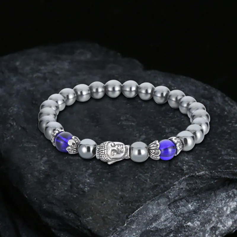 Buddha Statue Stainless Steel Bead Bracelet sold by GTHIC product image thumbnail 3