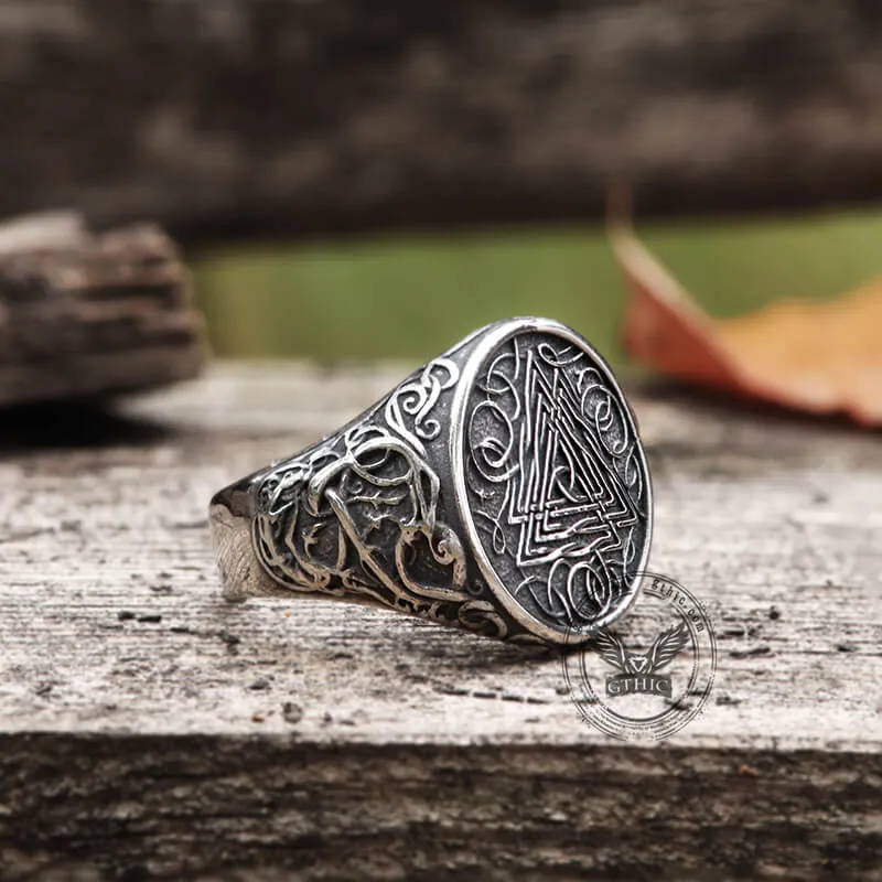Urnes Valknut Stainless Steel Viking Ring sold by GTHIC product image thumbnail 4
