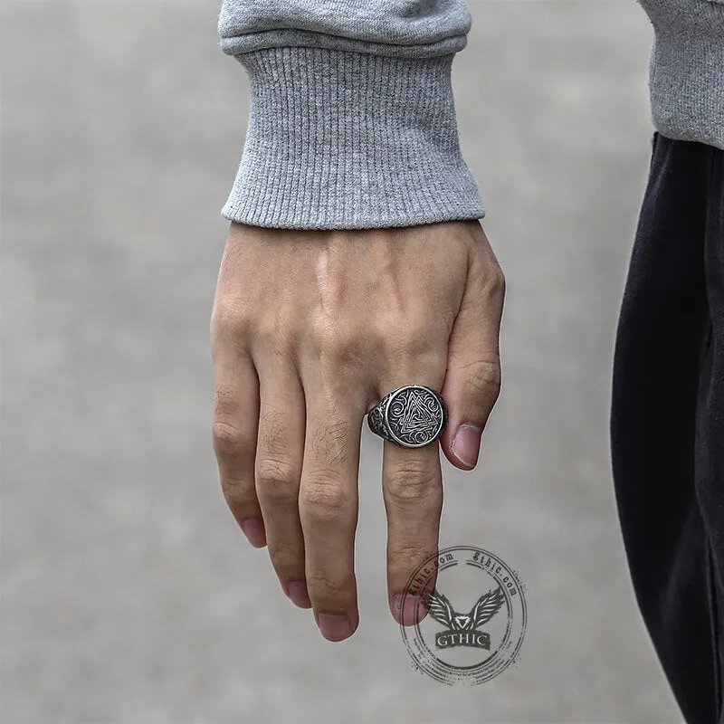 Urnes Valknut Stainless Steel Viking Ring sold by GTHIC product image thumbnail 2