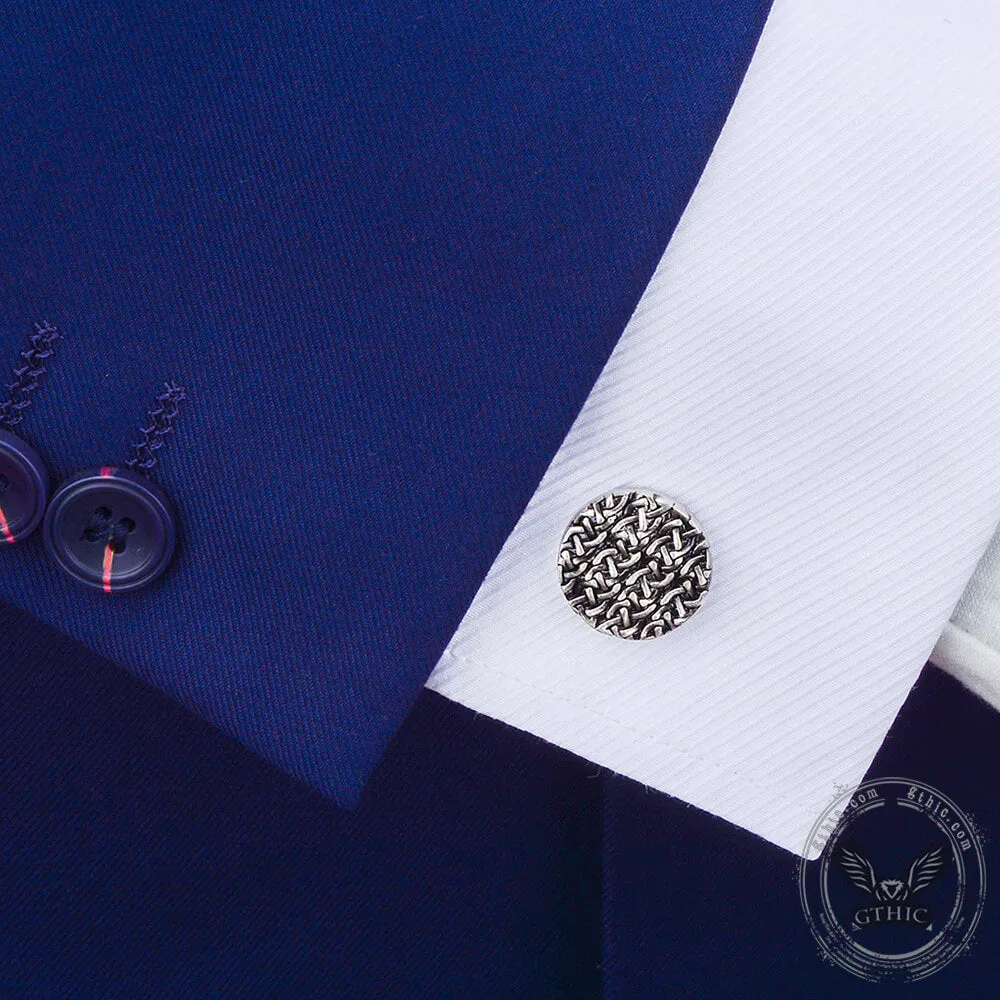 Minimalist Cross Pattern Brass Whale Back Cufflinks sold by GTHIC product image thumbnail 2