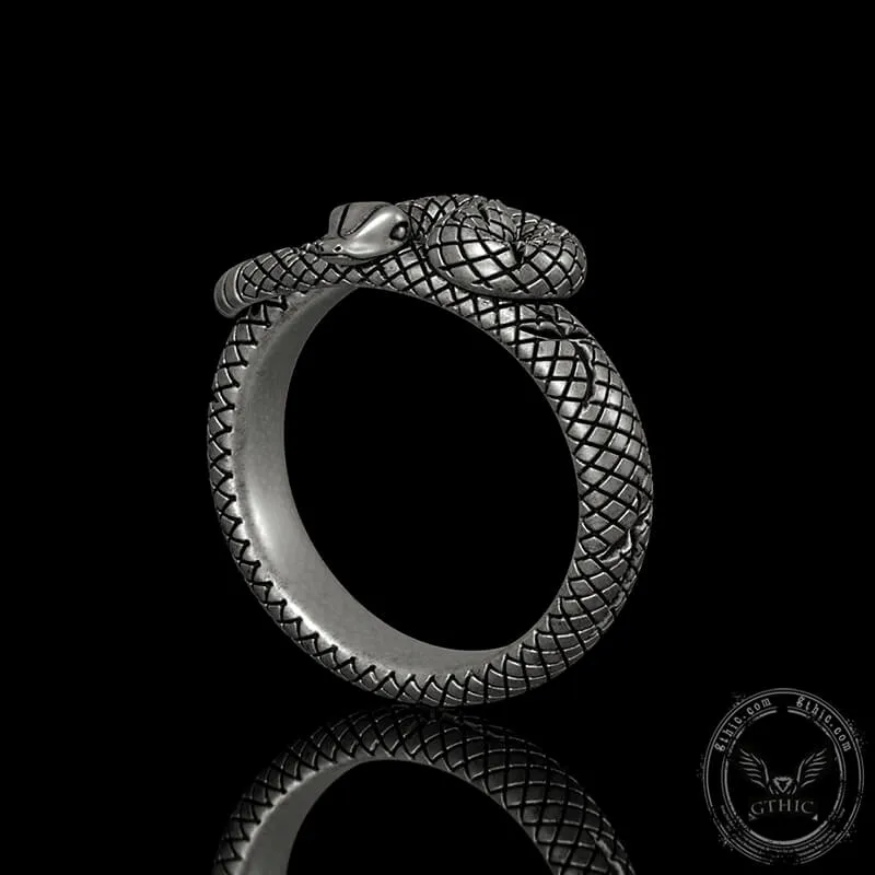 Rattlesnake Sterling Silver Snake Ring sold by GTHIC product image thumbnail 3