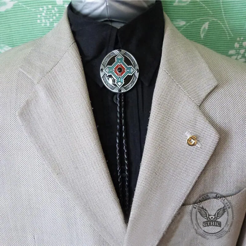 Native Indian Art Alloy Rodeo Bolo Tie sold by GTHIC product image thumbnail 2