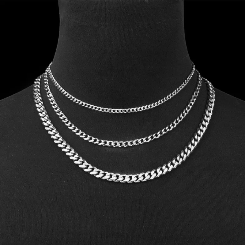 Classic Cuban Link Stainless Steel Chain Necklace sold by GTHIC