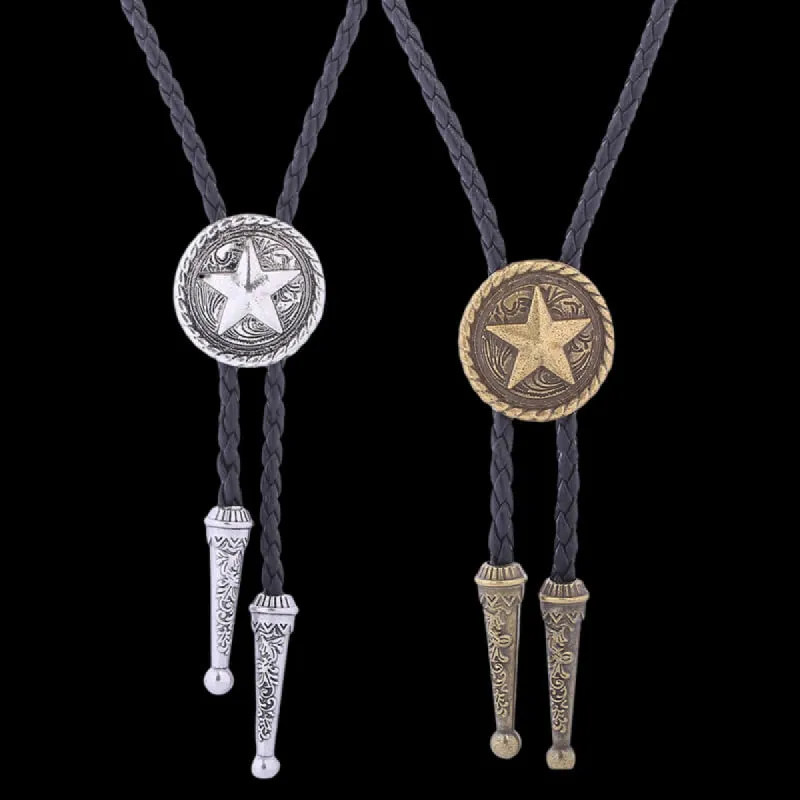 Vintage Pattern Star Alloy Bolo Tie sold by GTHIC