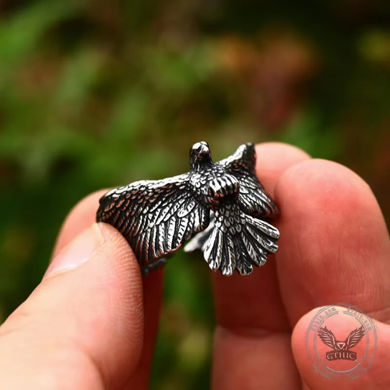 Goshawk Eagle Stainless Steel Animal Ring sold by GTHIC product image thumbnail 5