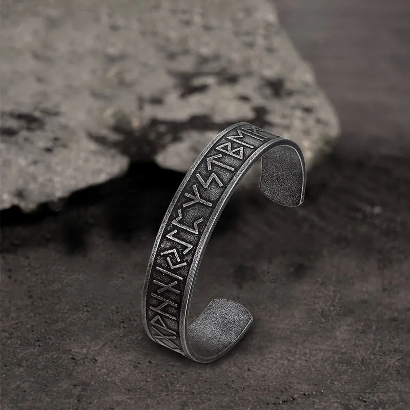 Viking Symbol Stainless Steel Cuff Bracelet sold by GTHIC product image thumbnail 4