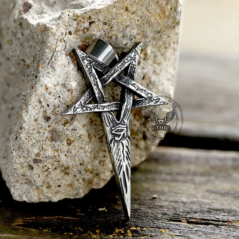 Eye Of Ra Pentagram Stainless Steel Pendant sold by GTHIC product image thumbnail 3