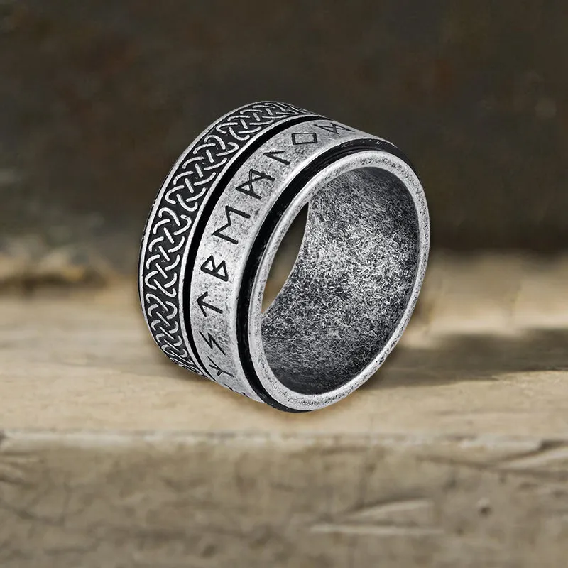 Celtic Knot Runes Viking Spinner Stainless Steel Ring sold by GTHIC product image thumbnail 4