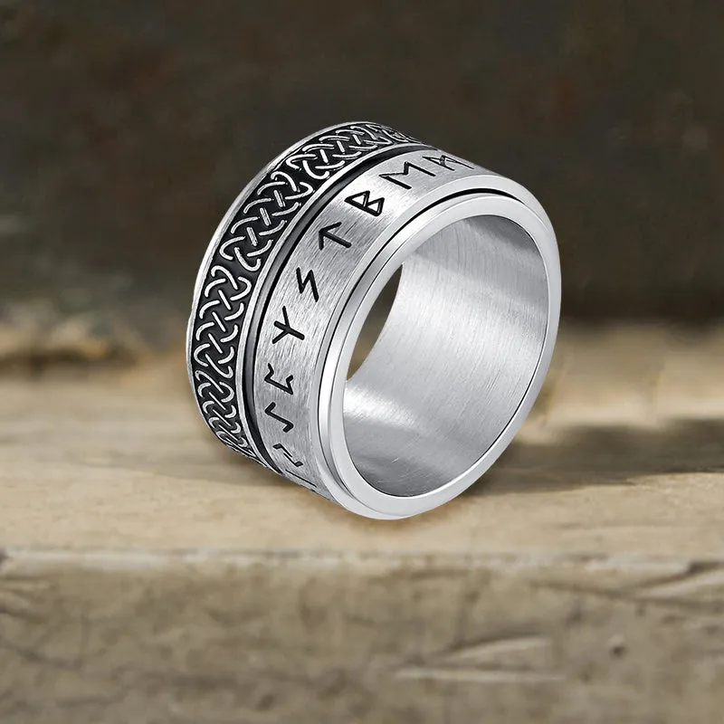 Celtic Knot Runes Viking Spinner Stainless Steel Ring sold by GTHIC product image thumbnail 3