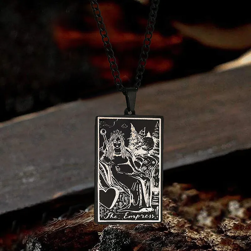 The Empress Tarot Card Stainless Steel Necklace sold by GTHIC product image thumbnail 4