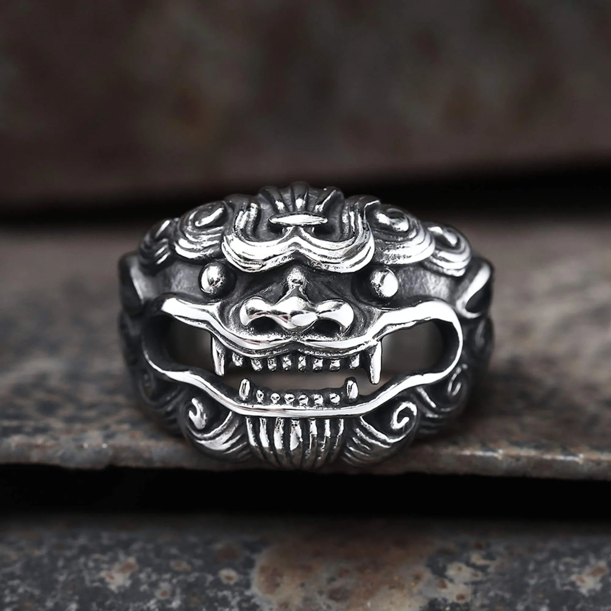 Japanese Demon Stainless Steel Beast Ring sold by GTHIC