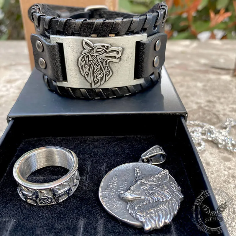 3 Pcs Fenris-wolf Stainless Steel Jewelry Set sold by GTHIC product image thumbnail 2